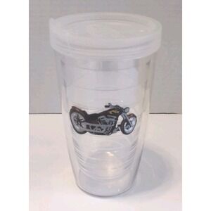 Tervis Tumbler 16oz - Motorcycle Harley Davidson *Missing Straw*
